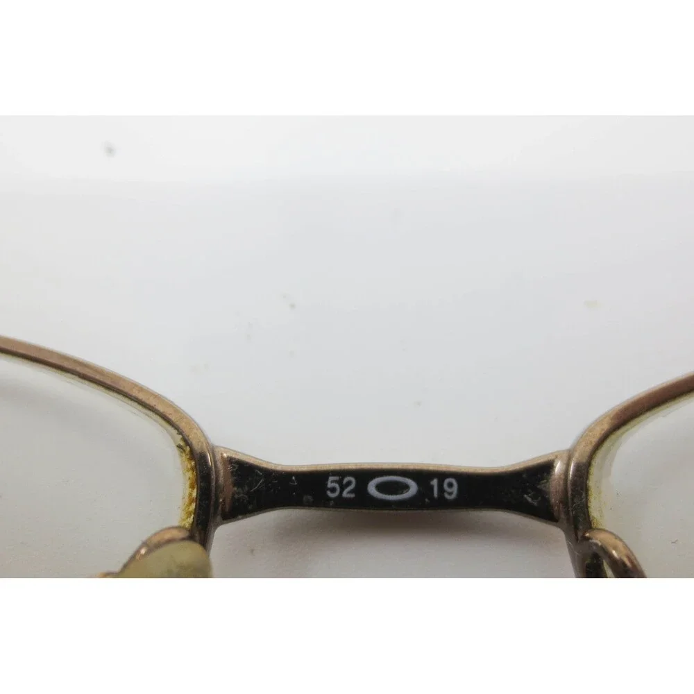 Oakley Kickstand 4.0 Brown Chrome Eyeglass Frames 52-19-131 Rectangular Metal